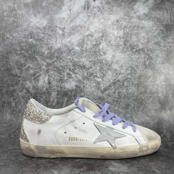Golden Goose Shoes - Golden Goose Deluxe Brand Super Star Glitter Sneakers